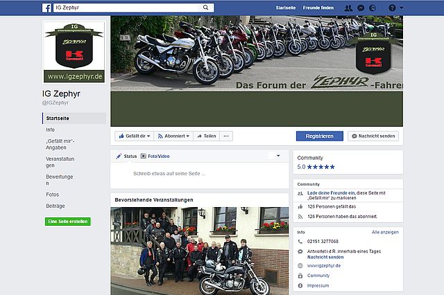 Kunde: IG Zephyr - Kawasakigemeinschaft