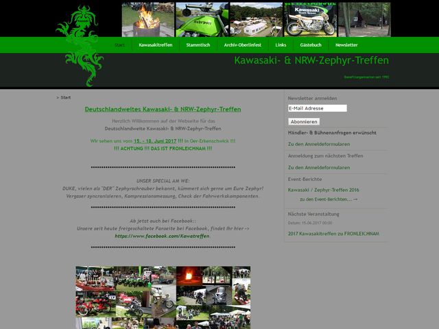 Kunde: Deutschlandweites Kawasaki- & Zephyrtreffen in Oer-Erkenschwick