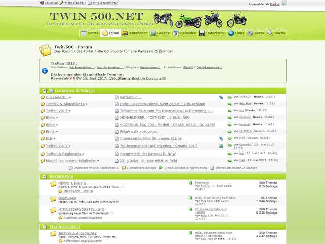 Kunde: Twin500 - Forum für die Kawasaki Twin´s